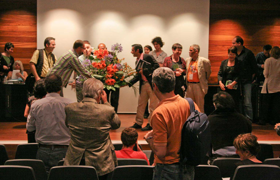 Fotografa de la clausura oficial del evento el 1 de junio de 2008. 