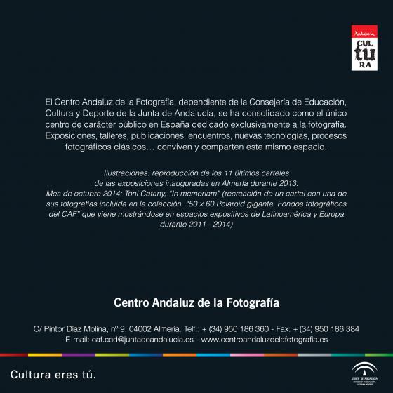 Contraportada calendario CAF 2014