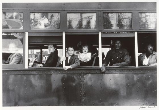 Fotografa de Robert Frank. Tranva de Nueva Orleans