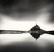 Imagen de paisaje a medioda de Saint-Michel, Normanda.