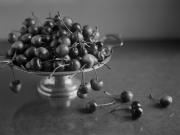 Fruit seller with cherries