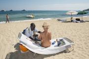 Mujer en la playa