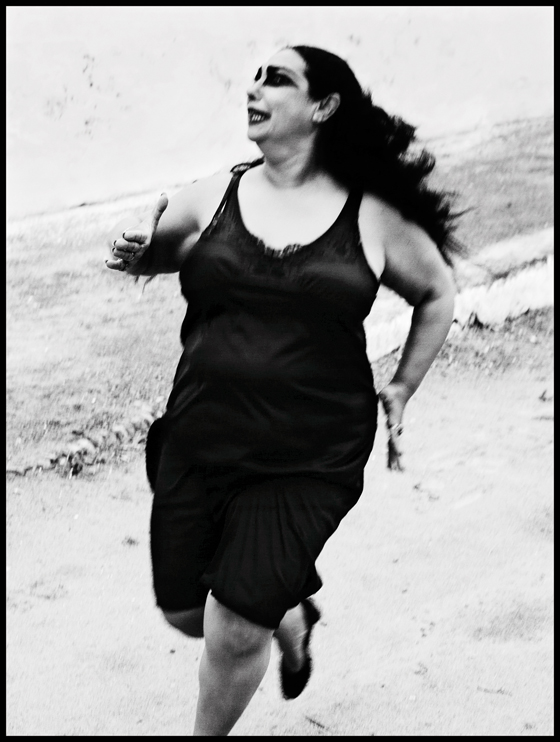 Fotografía en blanco y negro de la bailaora Concha Vargas realizada por Ruven Afanador.