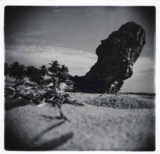 Fotografa en blanco y negro tomada por Carlos Barrantes.