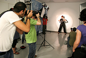 Fotografa del plat fotogrfico del Centro Andaluz de la Fotografa.