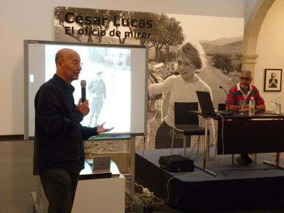 Fotografa tomada en la conferencia de Csar Lucas en el Centro Andaluz de la Fotografa